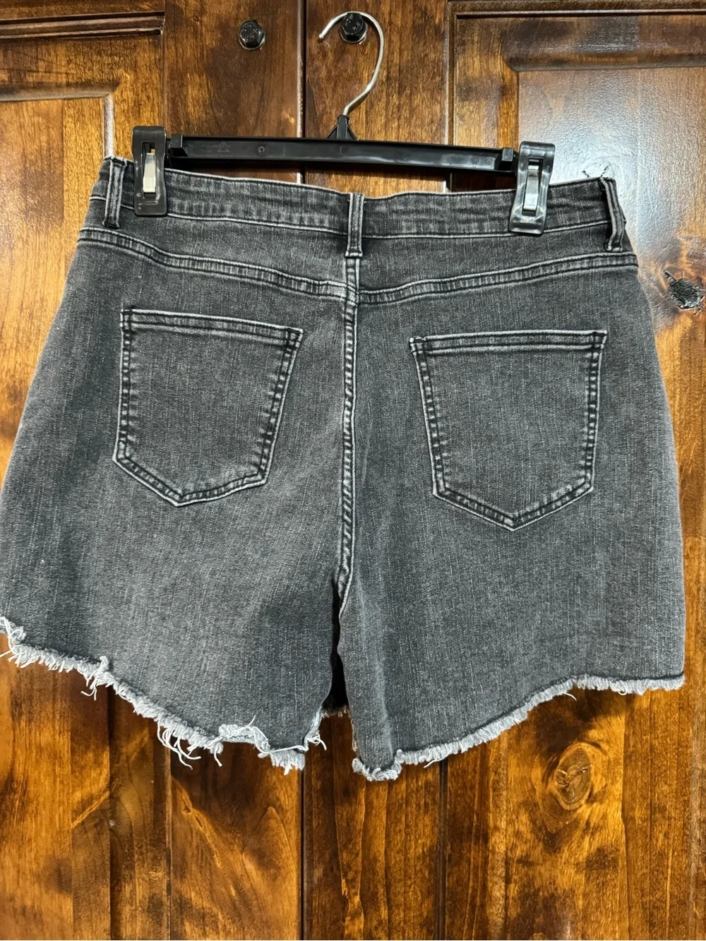 Genleck Black Denim Shorts